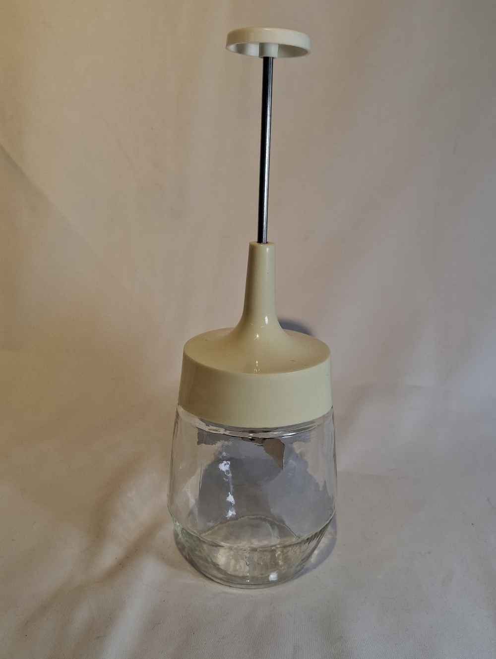 Vintage Androck Canada Hand Nut Food Chopper Beige Lid – Glass Jar